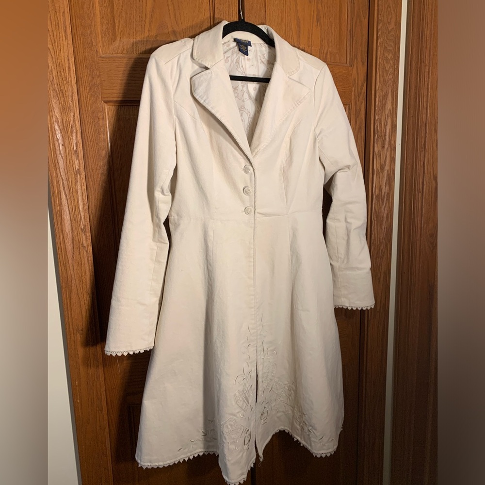 Disney Beauty and the Beast promo coat from 2017, Hot Topic, size large.